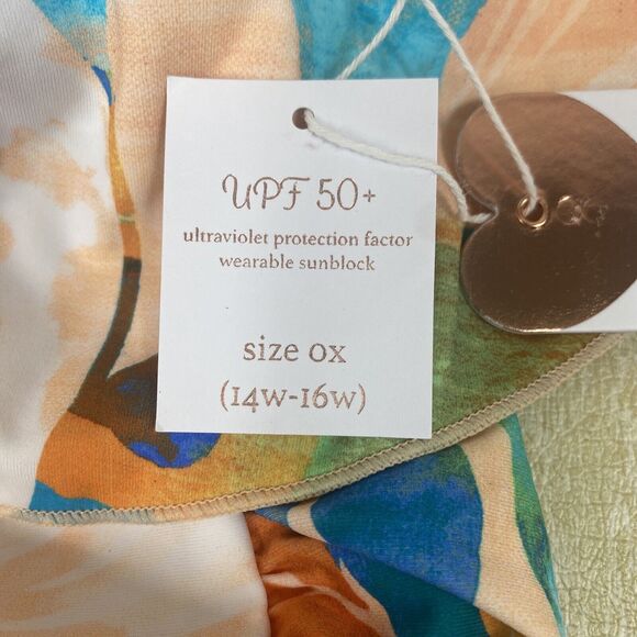 LYSA Plus Women Floral One Piece Swimsuit Size LYSA Plus W UPF 50+ Nylon Spandex - Picture 9 of 9